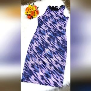 Jennifer Lopez size Small shadow-striped Sheath dress purple